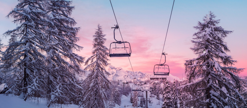 Ski Lift Sunset