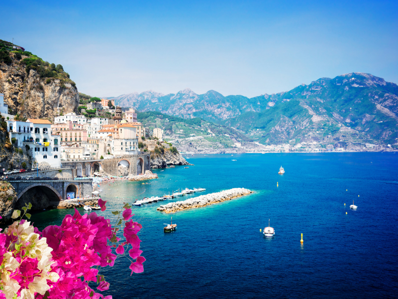 Amalfi coast on cruise