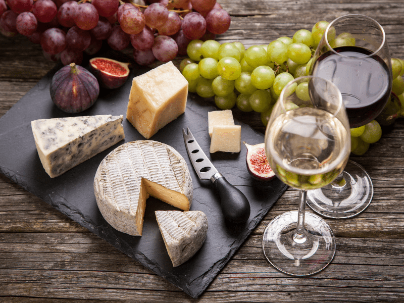 Wine and cheese