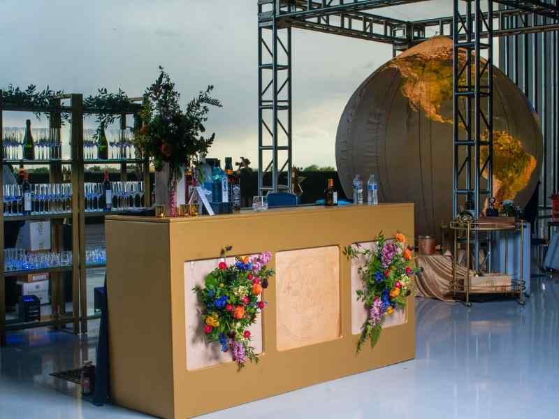 Volanti Airport Event Decoration and Bar